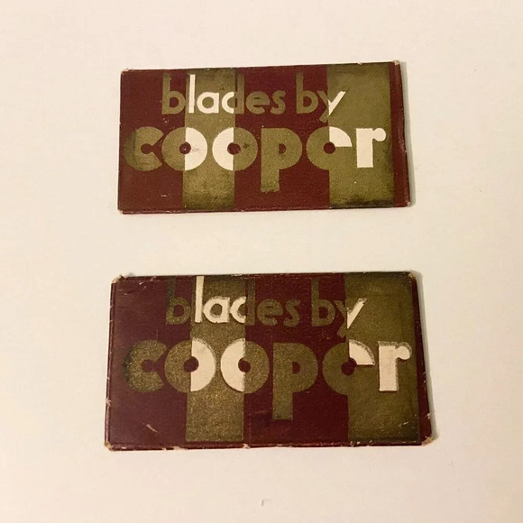 Vintage Blades by Cooper Razor Blades USA Lot  of 2 - Picture 1 of 14